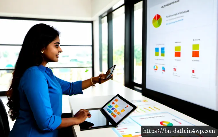 Home 17 고객 경험을 개선하기 위한 데이터 활용법 - Photorealistic customer experience analytics scene in a modern Bangladesh retail office, a Bengali b...